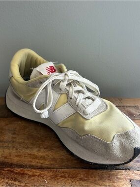 New Balance Yellow and Cream Lifestyle Sneaker